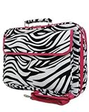 Zebra Hot Pink Laptop Bag Case 17