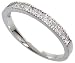 14k White Gold Band, a little over 2mm wide, w/ 0.33 Carat Diamonds