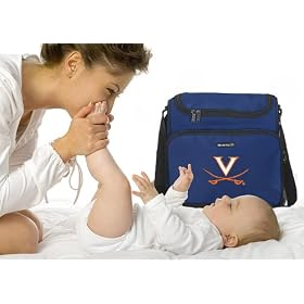 UVA Logo University of Virginia Logo Diaper Bag ON Designer Baby Bags, Shower Gifts Great Unique AFTER CHRISTMAS gift idea for NEW MOM or DAD Father Mother or Man Men, Woman Women Ladies Alumni