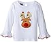 Mud Pie Baby Girls' Little Reindeer Tunic, White, Large