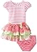 Bonnie Baby Baby Girls' Stripe Knit To Multi Tiered Skirt