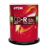 TDK 52X CDR 80 Minute / 700MB 100 Pack Spindle