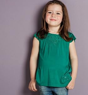 Autograph Floral Embroidered Cap Sleeve Top