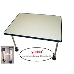 YACCU Campingtisch 80 x 60 cm stufenlos h�henverstellbar