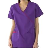 Dickies Medical Uniforms Mock Wrap Two Pocket Top