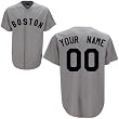Boston Red Sox Cooperstown Fan Road Baseball Jersey by Majestic with YOUR NAME & NUMBER Laser Cut and Custom SEWN ON with AUTHENTIC TWILL
