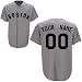Boston Red Sox Cooperstown Fan Road Baseball Jersey by Majestic with YOUR NAME & NUMBER Laser Cut and Custom SEWN ON with AUTHENTIC TWILL