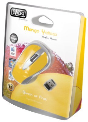 Sweex Optical Wireless Usb Mouse - Mango Yellow Picture