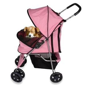 New Pet Trex Dog Puppies Cat Pet Stroller w/Rain Cover