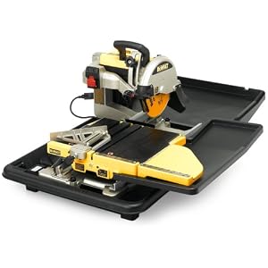 DEWALT D24000 Heavy-Duty 1.5-Horsepower 10-Inch Wet Tile Saw by 