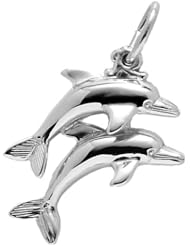 Rembrandt Charms Dolphins Charm