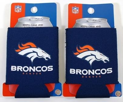 SET OF 2 DENVER BRONCOS NFL CAN KADDY KOOZIES
