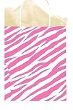 Pink Zebra Gift Wrap Bags -4pack