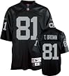 Tim Brown Black Reebok NFL Premier 1997 Throwback Oakland Raiders Jersey