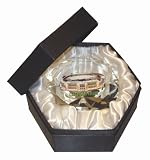 New Lambeau Field On A 4 Diamond Glass. Jewelry Box Included