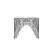 Heritage Lace Heirloom 70-Inch Wide by 45-Inch Drop Sheer Swag Pair, White