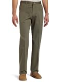 Haggar Men’s Work To Weekend Plain Front Expandable Waist Casual Pant