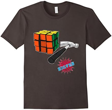 Men's Rubik's Cube Solved T-shirt Medium Asphalt
