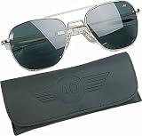 American Optics: Gold - 52mm GI Air Force Pilots Sunglasses w Case by