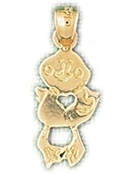Dazzlers Solid 14 karats gold Duck Charm Pendant Available in three colors from jewelsberry (weights: 0.8 grams only)
