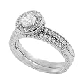 Round Cut Bridal Ring Set
