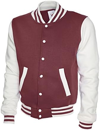 Mens Varsity Baseball Style Bomber Jacket