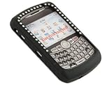 Diamond Silicone Case Black For BlackBerry Curve Series