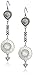 Lucky Brand Silver Double Major Drop Earrings