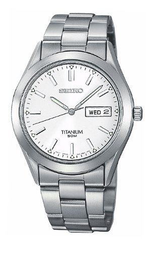 Seiko Men's SGG705 Titanium Case and Bracelet Watch