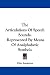 The Articulations Of Speech Sounds: Represented By Means Of Analphabetic Symbols