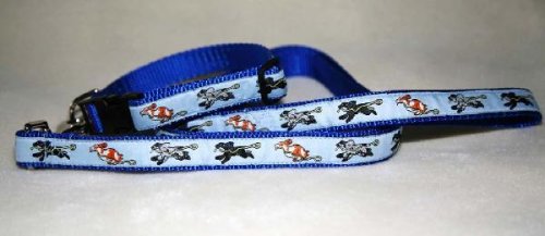 Designer English Cocker Spaniel Dog Leash - Green English Cocker Spaniel Leash - Six Feet Long - Made in USA