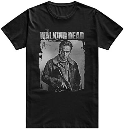 Drong Men's The Walking Dead Character Primary Portrait Rick Grimes Andrew Lincoln Tshirt