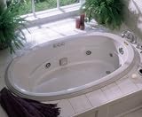 Jacuzzi R235958 Gallery Whirlpool Bath, Almond