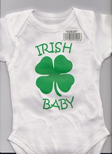 Onesie-bodysuit, White - Irish Baby 0-3 Months