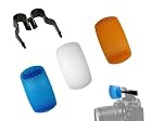 3 Color Pop Up 45 degree Flash Diffuser for Canon Nikon Pentax Panasonic DSLR