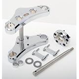 Accutronix 39mm Triple Tree Conversion Kit - Bottom Headlight Mount - 3 Deg. Rake, Mid... by Accutronix