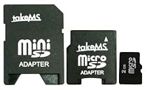 Integral Micro SD Card 2GB 3-in-1 Includes Mini SD & SD Adapter (MICROSD2GBAD)