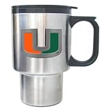 Miami Hurricanes Travel Thermos Coffee Mug