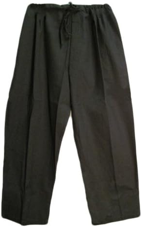 Yoga Trendz Men's Black Drawstring Yogi Cotton Pants
