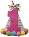 Mud Pie Baby-Girls Newborn I Am One Party Hat, Pink, One Size