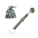 Purse Hanger and Watch for Casino Game Tables, Silver Valvet with tote bag.