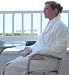 Luxurious 100% Egyptian Cotton Towelling Bathrobe White L