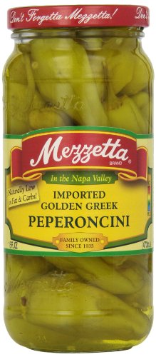 G L Mezzetta Peppers, Golden Greek Peperoncini, 16-Ounce (Pack of 6)