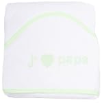 Cape de bain b�b�  brod�e j'aime papa...