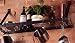 Hammered Steel with Chrome Bookshelf Pot Rack