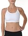 Beyond Yoga Adjustable Strap Sports Bra (White, Large)