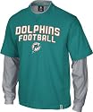 Miami Dolphins Youth Long Sleeve Splitter Layered T-Shirt
