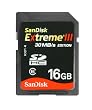 SanDisk EXTREME III SDHC�J�[�h 16GB 30MB/�b �X�����p�b�P�[�W SDSDX3-016G-J31