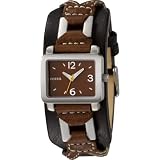 Fossil Women's JR1034 Brown Leather Strap Brown Analog Dial Watch