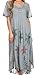 Sakkas Kai Palm Tree Caftan Tank Dress/Cover Up